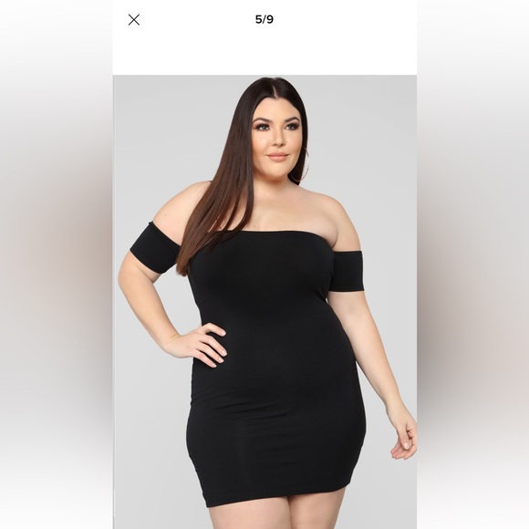 New Simple Dreams Off Shoulder Mini Dress - Black - Picture 7 of 9